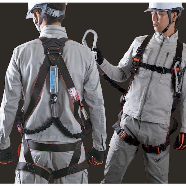 あすつく対応 「直送」 ＴＲＵＳＣＯ TFHWR-L フルハーネス 伸縮性ランヤード２本セット サイズＬ TFHWRL tr-1717466 | ブランド登録なし | 07