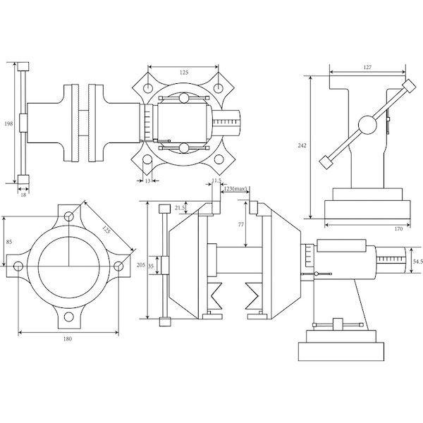 あすつく対応 「直送」 ＴＲＵＳＣＯ TMCV-125 中型マルチコンビバイス １２５ｍｍ TMCV125 tr-1143885 |  | 05