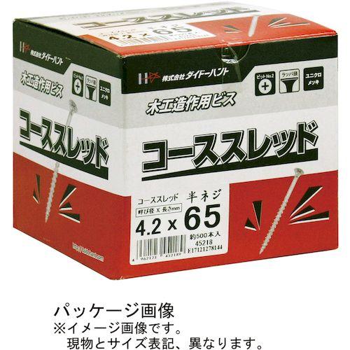 あすつく対応 「直送」 ダイドーハント 00045212 ユニクロ　コーススレッド　ラッパ頭　３．８Ｘ３２ 約１８００本入 |  | 03