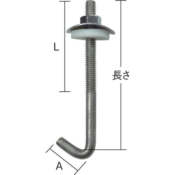 あすつく対応 「直送」 ダイドーハント 10102271 ステンレス フックボルトセット ６Ｘ６５ １０個入 tr-8218494 | ブランド登録なし | 02