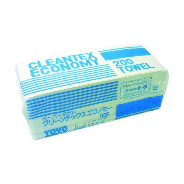 トーヨ 242520 ペーパータオル クリーンテックスエコノミー白 ２００枚×４２Ｐ １Ｃｓ 箱 ＝８４００枚 | 