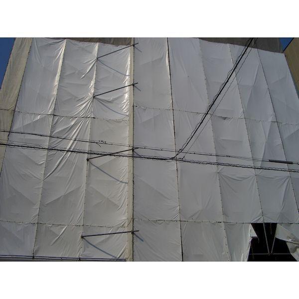 萩原 KEB1834 国産塩ビ防炎シート 足場用 ホワイト １．８ｍ×３．４ｍ |  | 01