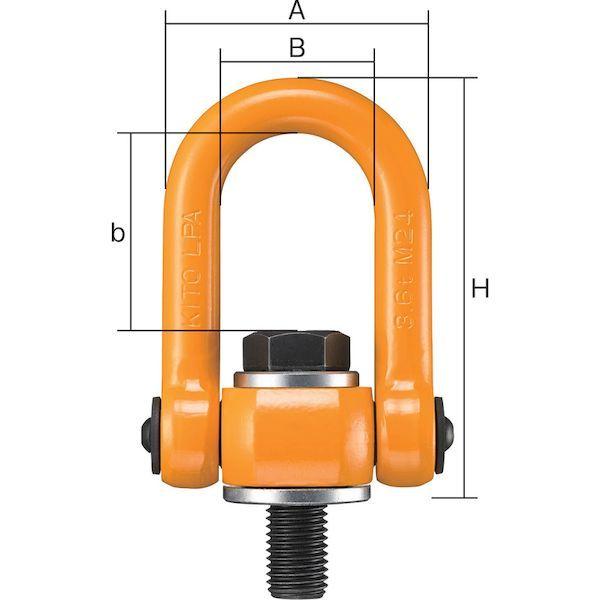 あすつく対応 「直送」 キトー LPB02024 リフティングポイント 基本使用荷重２．０ｔ KITO 106-0416 TRキトー |  | 01
