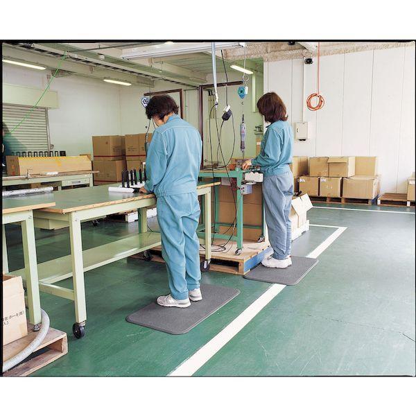 テラモト MR-062-522-5 スタンディングマット２ 灰 ５００×６００ｍｍ MR0625225 スタンディングマットII 塩化ビニール製 |  | 06