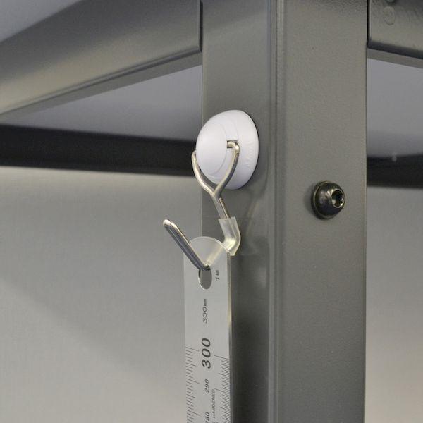 あすつく対応 「直送」 マグエックス MZR-2W-CT マグネットフック　ゼロスライド　ＳＳ　白　箱 MZR2WCT |  | 09