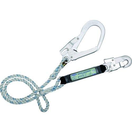 あすつく対応 「直送」 ツヨロン TBL-93-BP 胴ベルト型用ランヤード ＴＢＬ−９３ ロープ式 三つ打ちロープ 軽量型アルミフック TBL93BP | ブランド登録なし