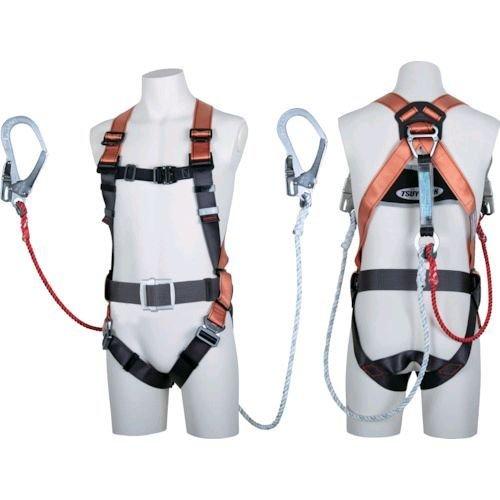 あすつく対応 「直送」 ツヨロン TH-502-DZ1-OT-OR-M-2R23-BX フルハーネス コアハーネス ツインロープ式 オレンジ Ｍサイズ TH502DZ1OTO | ブランド登録なし