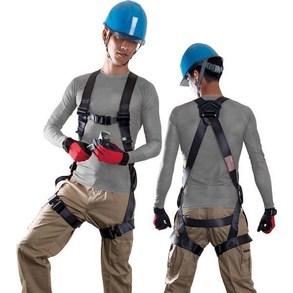 あすつく対応 「直送」 TH-504-NV93SV-OT-DG-L-R23-BX 黒影ハーネス シングルランヤード付き ＴＨ−５０４−ＮＶ９３ＳＶ−Ｏ | ブランド登録なし | 03