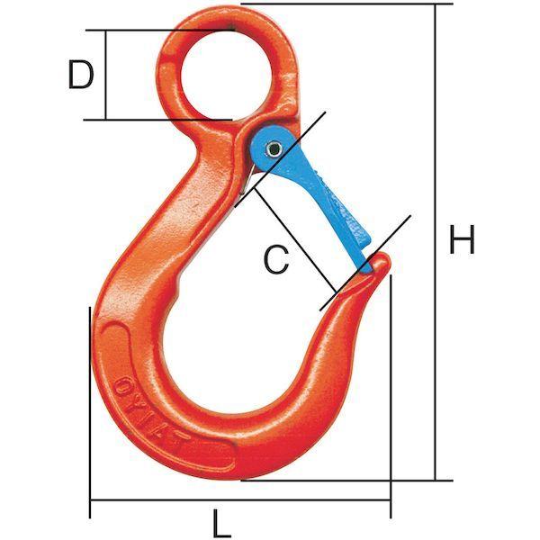 あすつく対応 「直送」 大洋 VHKS1.25 Ｖフック用バネ金具 １．２５ｔ用 １００４８６５ |  | 01