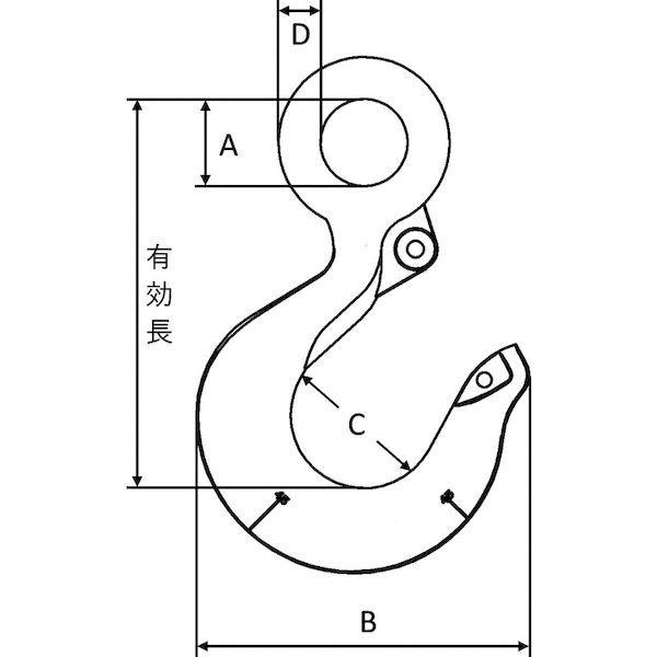あすつく対応 「直送」 クロスビー L-320AN-1.25 アイフック 基本使用荷重１．２５ｔ L320AN1.25 |  | 01