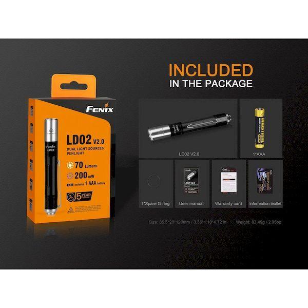 あすつく対応 「直送」 ＦＥＮＩＸ LD02V2.0 ＬＥＤライト ブラックライト ＬＤ０２ Ｖ２．０ |  | 10