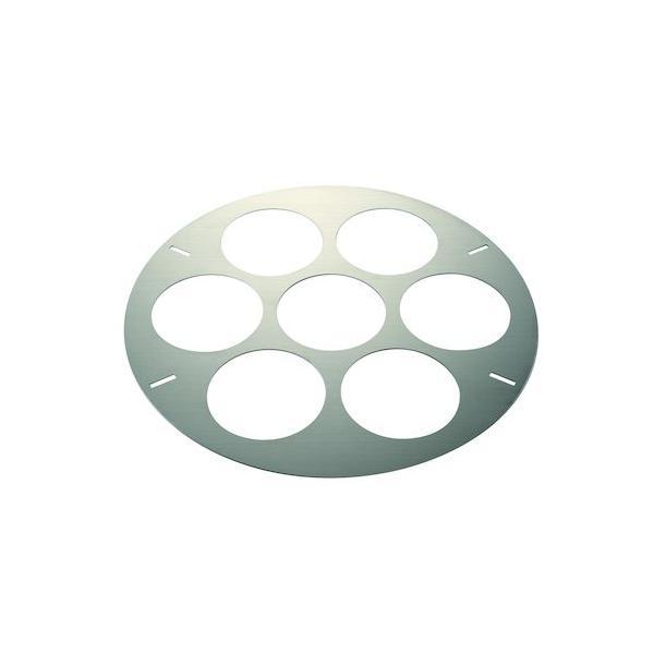 041272 カンダ 寸胴鍋用てぼ板 48cm用φ470 7穴 フック4本付 | 