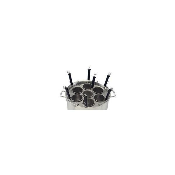 041272 カンダ 寸胴鍋用てぼ板 48cm用φ470 7穴 フック4本付 |  | 03