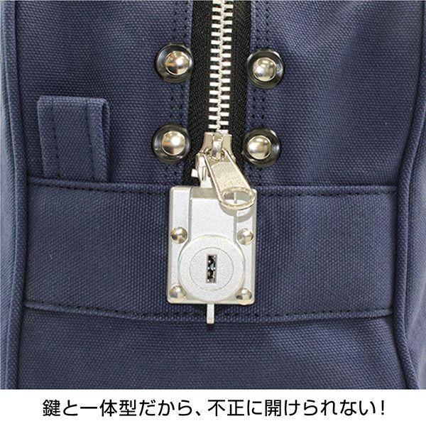 ヒサゴ BGK02 鍵付きセキュリティバッグ A4用 グリーン 鍵付きセキュリティバッグA4用グリーン 71258 HISAGO_1