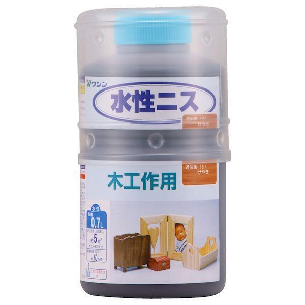 和信ペイント ワシン 4965405110456 直送 代引不可・他メーカー同梱不可 水性ニス けやき 0．7L | 