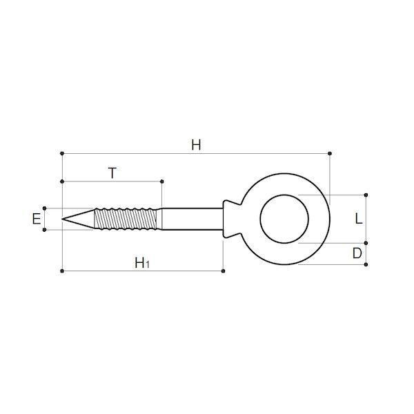 ふじわら アイオウル US-12B ウッドスクリュー 首下160mm SUS316ステンレス製 線径12mm US12B |  | 01