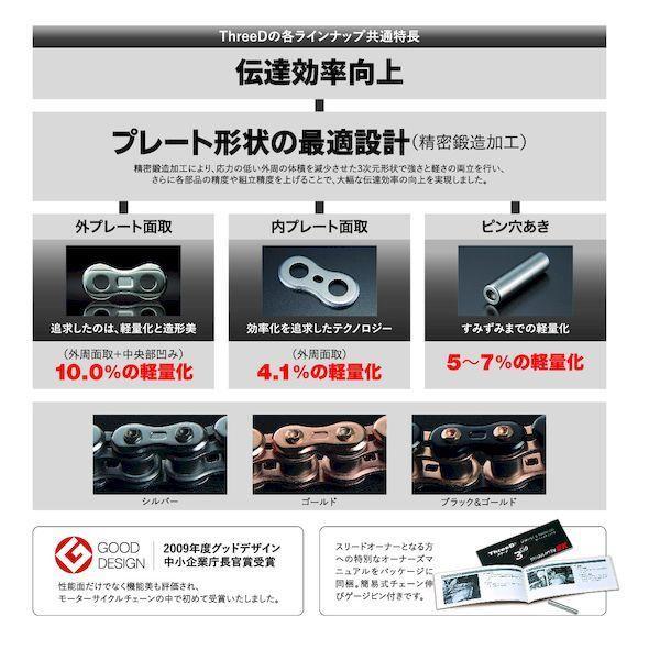 江沼チェーン 4571291802834 EK チェーン THREED 530Z BK／GP 118L MLJ |  | 01