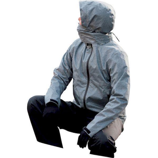 あすつく対応 「直送」 川西 3523GR-L 視界良好レインスーツ〜廻るフード〜　Ｌサイズ 3523GRL |  | 01