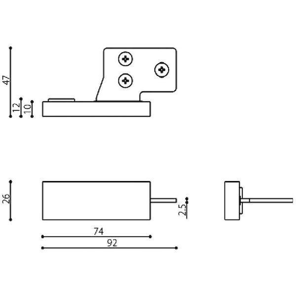 あすつく対応 「直送」 ｍｏｎｏ 35D-N00WA-BK 戸当り ３５Ｄ ブラック 35DN00WABK |  | 01