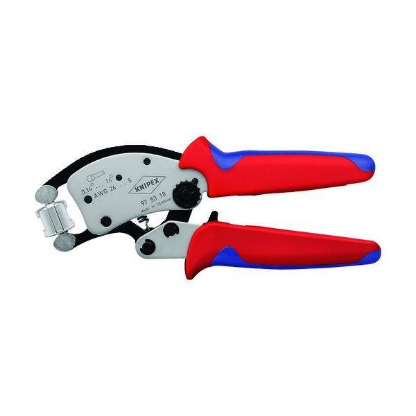 ＫＮＩＰＥＸ 9753-18 マルチアジャストワイヤーエンド圧着ペンチ 975318 | 