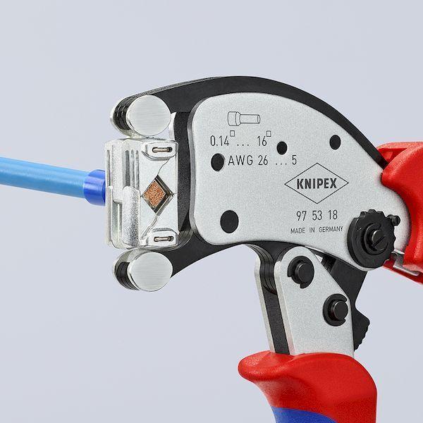 ＫＮＩＰＥＸ 9753-18 マルチアジャストワイヤーエンド圧着ペンチ 975318 |  | 02