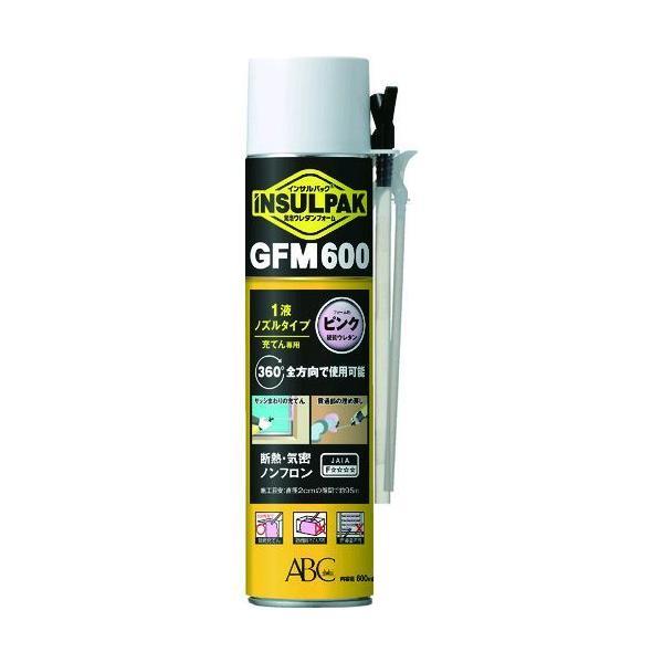 ＡＢＣ GFM600P 簡易型発泡ウレタンフォーム １液ノズルタイプ インサルパック ＧＦＭ６００ ６００ｍｌ フォーム色：ピンク０ｍｌ　フォ | 