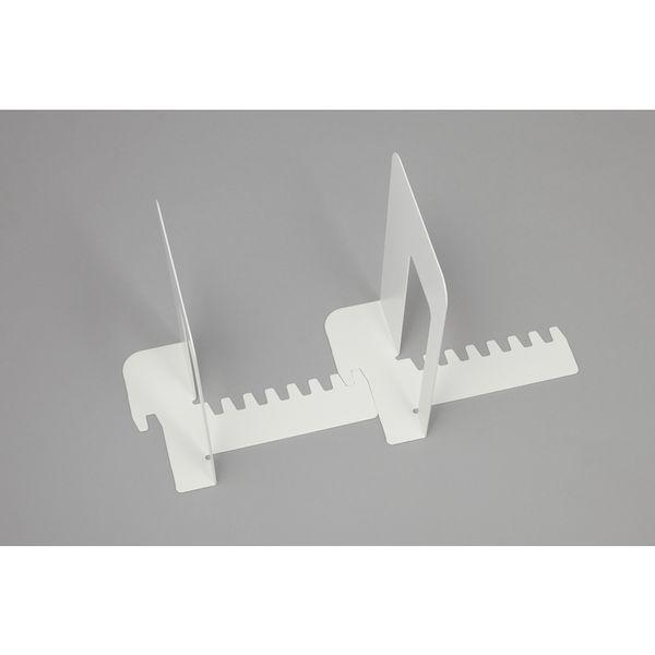 あすつく対応 「直送」 カール SKB-150-W システムキーブックエンド　ホワイト SKB150W |  | 02