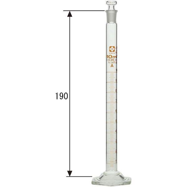 あすつく対応 「直送」 ＳＩＢＡＴＡ 023550-10 有栓メスシリンダー　スーパーグレード　１０ｍＬ 2355010 |  | 01