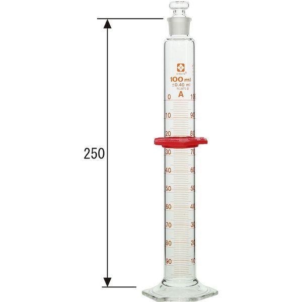 あすつく対応 「直送」 ＳＩＢＡＴＡ 023550-100 有栓メスシリンダー　スーパーグレード　１００ｍＬ 23550100 |  | 01