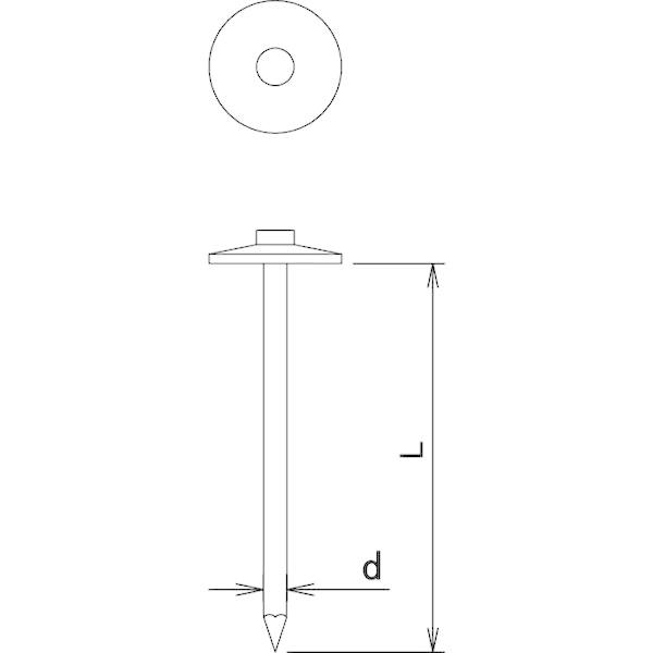 あすつく対応 「直送」 ダイドーハント 10176074 カラー傘釘 ２０本入 ♯１３Ｘ４１ ワインレッド tr-1142643 |  | 03