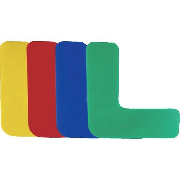 あすつく対応 「直送」 セーフラン 10942 高耐久５Ｓフロア表示ステッカー Ｌ型 １０枚セット １５０×１５０ｍｍ 青 |  | 03