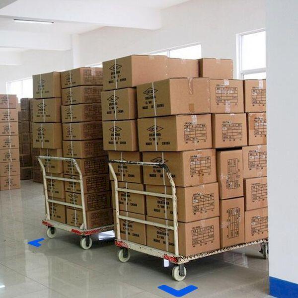 あすつく対応 「直送」 セーフラン 10942 高耐久５Ｓフロア表示ステッカー Ｌ型 １０枚セット １５０×１５０ｍｍ 青 |  | 05