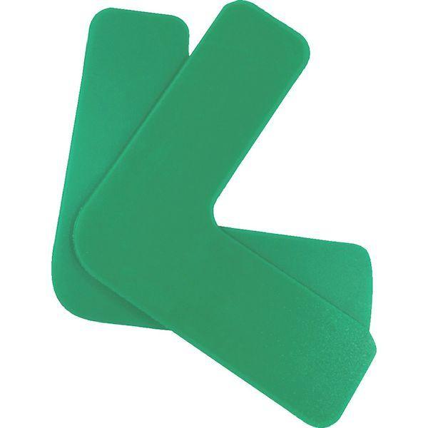 あすつく対応 「直送」 セーフラン 10943 高耐久５Ｓフロア表示ステッカー　Ｌ型　１０枚セット　１５０×１５０ｍｍ　緑 |  | 01