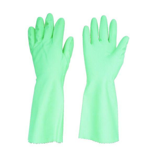あすつく対応 「直送」 ビニスター 756-M 塩化ビニール手袋　トワローブフルール中あつ手　グリーン　Ｍ 756M | 