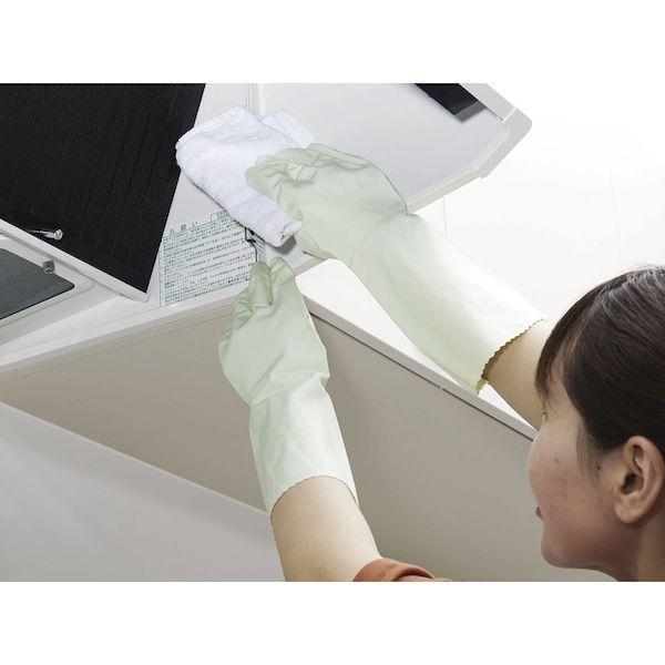 あすつく対応 「直送」 ビニスター 756-M 塩化ビニール手袋　トワローブフルール中あつ手　グリーン　Ｍ 756M |  | 01