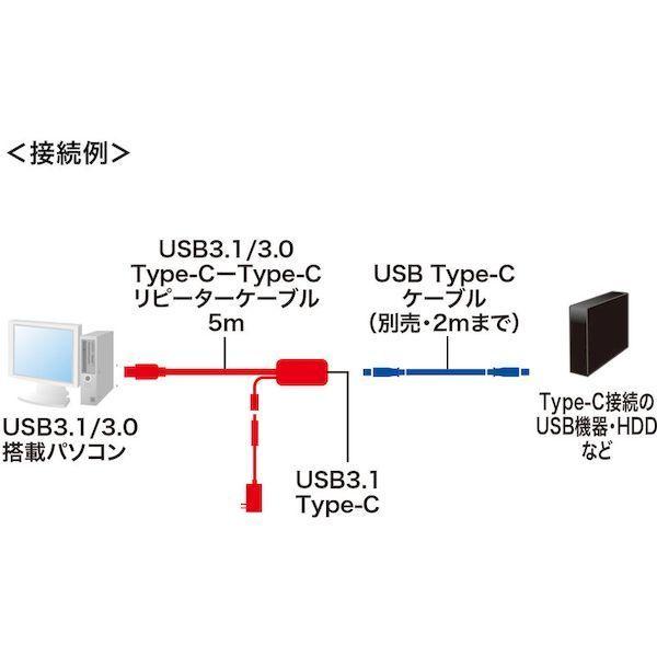 あすつく対応 「直送」 ＳＡＮＷＡ KB-USB-RCC305 ５ｍ延長ＵＳＢ３．１　Ｔｙｐｅ　Ｃ−Ｔｙｐｅ　Ｃアクティブリピーターケーブル KBUS |  | 03