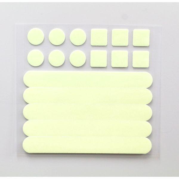 あすつく対応 「直送」 日東エルマテ NB-SHC 高輝度蓄光シールＪＣ　シール ３種セット NBSHC |  | 02