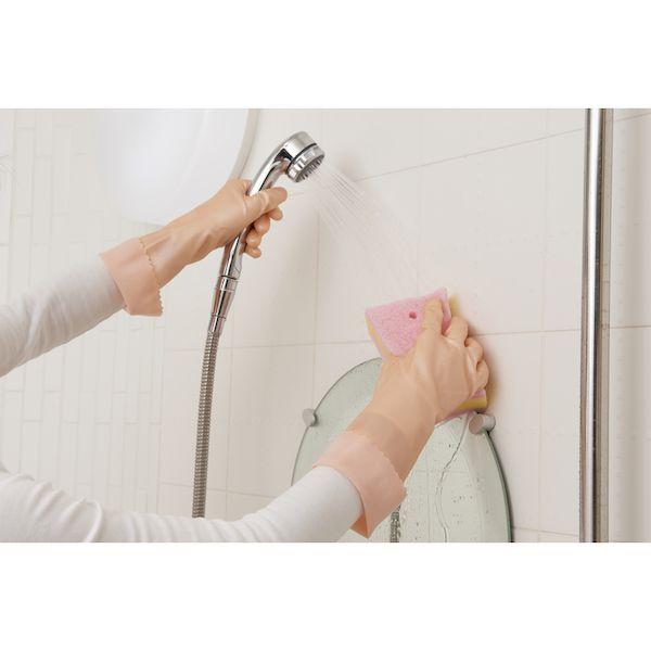 あすつく対応 「直送」 ショーワ NHDSSL-MO 塩化ビニール手袋　ナイスハンドさらっとタッチセミロング　パールオレンジ　Ｍサイズ NHDSSLM |  | 06