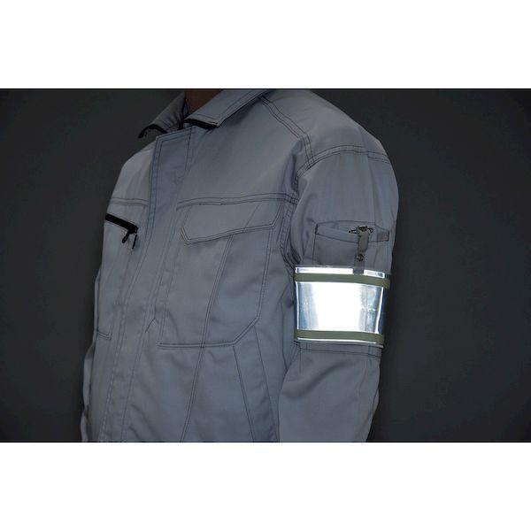 あすつく対応 「直送」 緑十字 140401 ビニール製腕章 反射×高輝度蓄光 白無地 腕章−４００ 反射白 ９０×４００ｍｍ エンビ | ブランド登録なし | 01