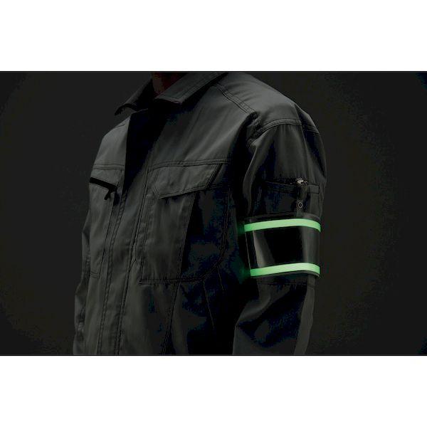 あすつく対応 「直送」 緑十字 140401 ビニール製腕章 反射×高輝度蓄光 白無地 腕章−４００ 反射白 ９０×４００ｍｍ エンビ | ブランド登録なし | 02