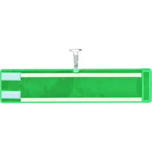 あすつく対応 「直送」 緑十字 140402 ビニール製腕章 反射×高輝度蓄光 緑無地 腕章−４００ 反射緑 ９０×４００ｍｍ エンビ | ブランド登録なし