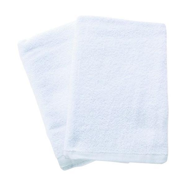 あすつく対応 「直送」 ＴＲＵＳＣＯ BTW700 バスタオル 白 ６０Ｘ１２０ｃｍ ２枚入 作業小物 汗取り 2枚入2066007 206-6007 | 