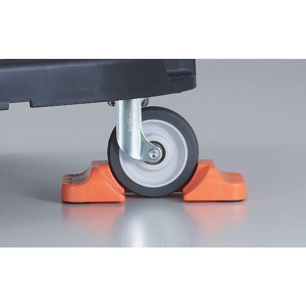 あすつく対応 「直送」 ＴＲＵＳＣＯ CH75100-2S ７５パイ／１００パイキャスター用車止め“とめたろう”　２個１組 CH751002S |  | 07