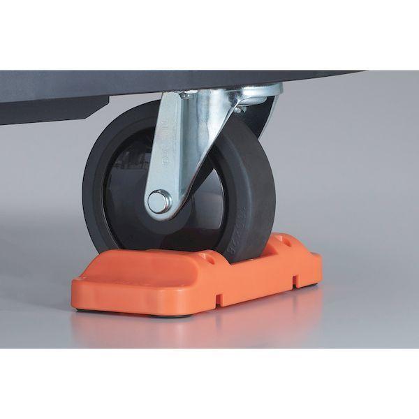 あすつく対応 「直送」 ＴＲＵＳＣＯ CH75100-2S ７５パイ／１００パイキャスター用車止め“とめたろう”　２個１組 CH751002S |  | 08