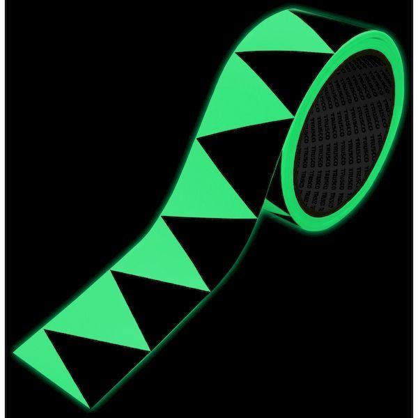 あすつく対応 「直送」 ＴＲＵＳＣＯ GZCLT-5010YB 高輝度蓄光ギザギザラインテープ ５０ｘ１０ｍ GZCLT5010YB 粘着テープ |  | 01