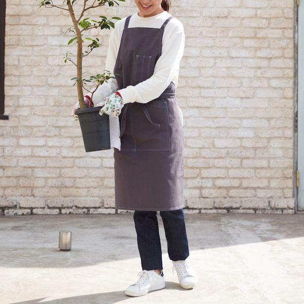 あすつく対応 「直送」 ＴＲＵＳＣＯ HEP-GY キャンバスエプロン たすきタイプ グレー HEPGY グレー2072801 207-2801 |  | 06