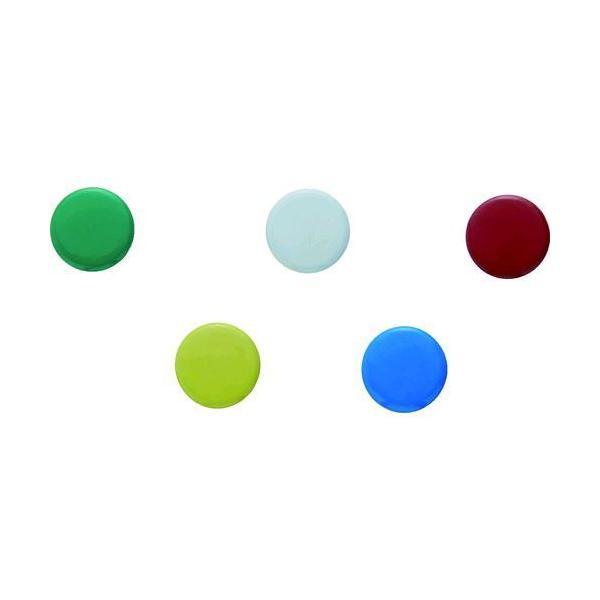 あすつく対応 「直送」 ＴＲＵＳＣＯ SCM18-R-10P 強力マグネット １８ｍｍ １０個入 赤 SCM18R10P 206-3891 | 