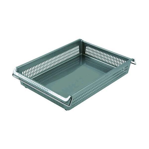 ＴＲＵＳＣＯ SKTA4S-GY スタックトレーハンドル付 Ａ４浅型 グレー SKTA4SGY グレー2073032 | 
