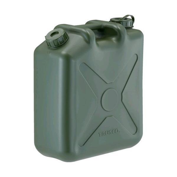 ＴＲＵＳＣＯ T0207-OD 両口ポリタンク 扁平缶 ノズル無し ２０Ｌ ＯＤ色 T0207OD 206-5151 | 