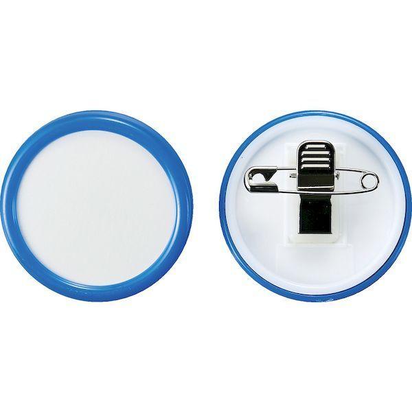 あすつく対応 「直送」 ＴＲＵＳＣＯ TCNF45-B 丸型名札 クリップピン両用タイプ Φ４５ 青 TCNF45B 195-0355 青195035 |  | 01